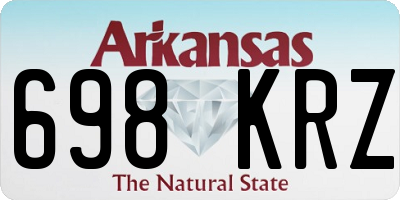 AR license plate 698KRZ