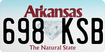 AR license plate 698KSB
