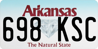 AR license plate 698KSC