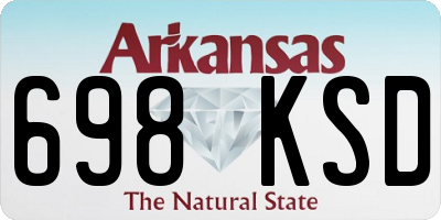 AR license plate 698KSD