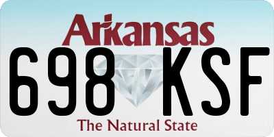 AR license plate 698KSF