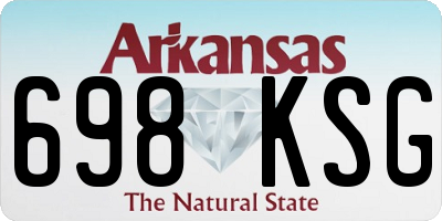 AR license plate 698KSG