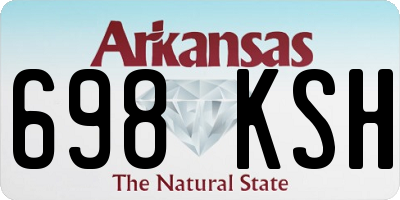 AR license plate 698KSH