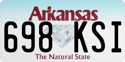 AR license plate 698KSI