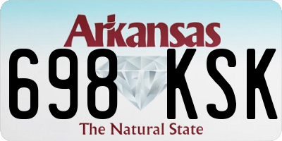 AR license plate 698KSK