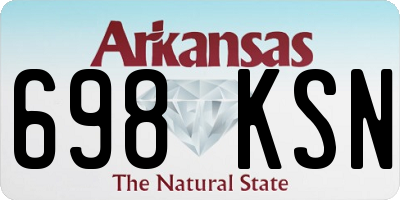 AR license plate 698KSN