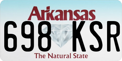 AR license plate 698KSR