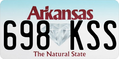 AR license plate 698KSS
