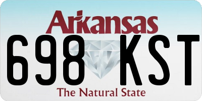AR license plate 698KST