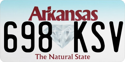 AR license plate 698KSV