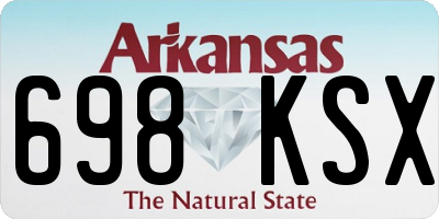 AR license plate 698KSX