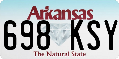 AR license plate 698KSY