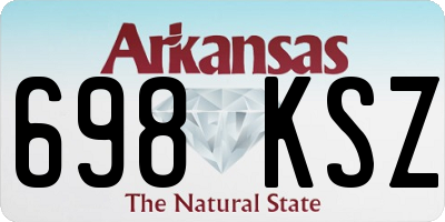 AR license plate 698KSZ
