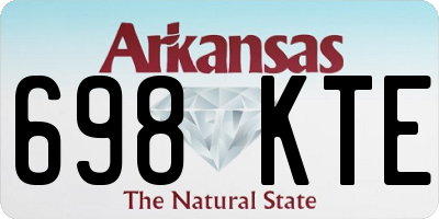AR license plate 698KTE