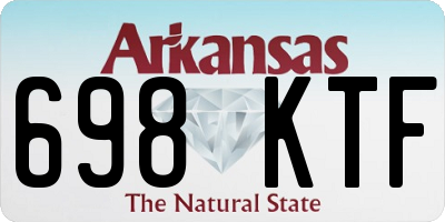 AR license plate 698KTF