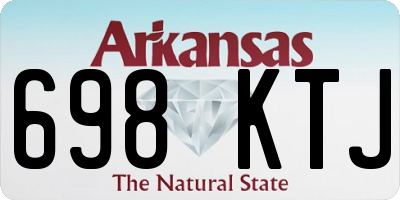 AR license plate 698KTJ