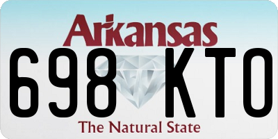 AR license plate 698KTO