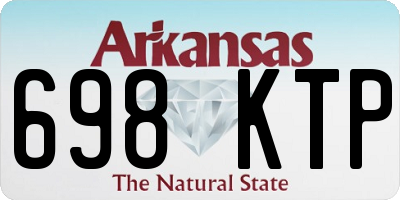 AR license plate 698KTP