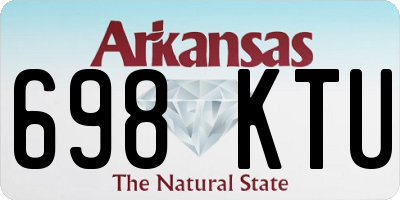 AR license plate 698KTU