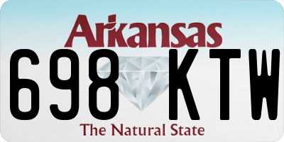 AR license plate 698KTW