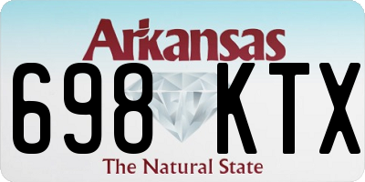 AR license plate 698KTX