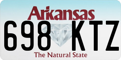 AR license plate 698KTZ