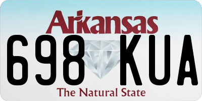 AR license plate 698KUA