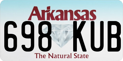AR license plate 698KUB