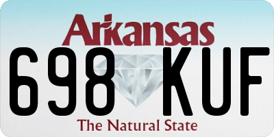 AR license plate 698KUF