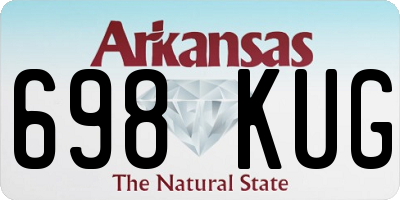 AR license plate 698KUG