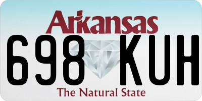 AR license plate 698KUH