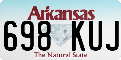 AR license plate 698KUJ