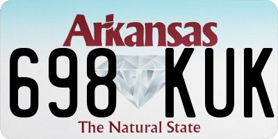 AR license plate 698KUK