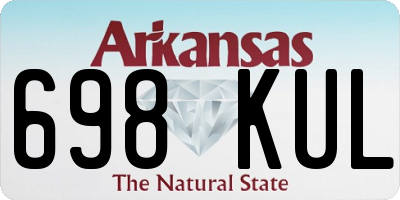 AR license plate 698KUL