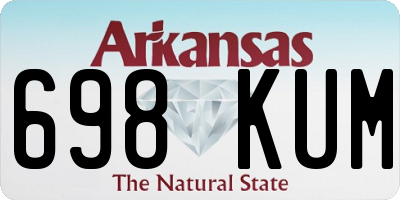 AR license plate 698KUM