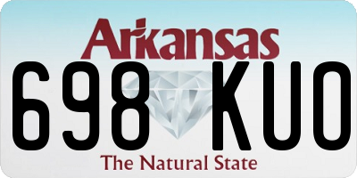 AR license plate 698KUO