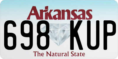 AR license plate 698KUP