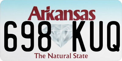 AR license plate 698KUQ