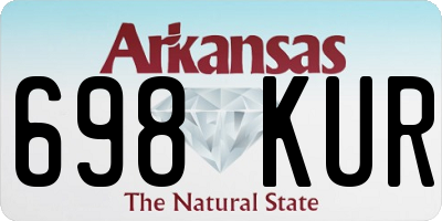 AR license plate 698KUR