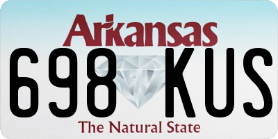 AR license plate 698KUS