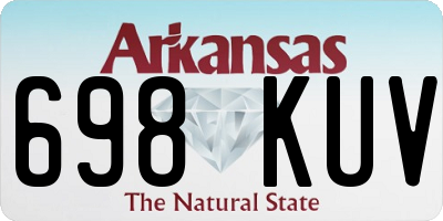 AR license plate 698KUV