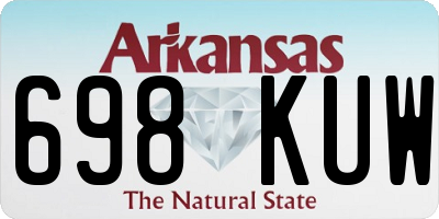 AR license plate 698KUW