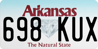 AR license plate 698KUX