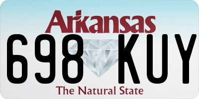 AR license plate 698KUY