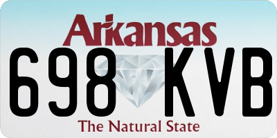 AR license plate 698KVB