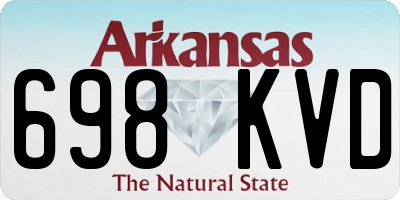 AR license plate 698KVD