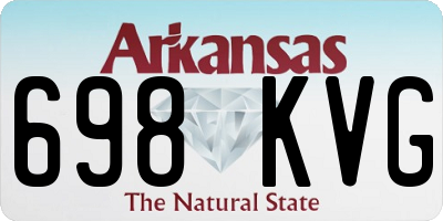 AR license plate 698KVG
