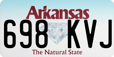 AR license plate 698KVJ