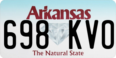 AR license plate 698KVO