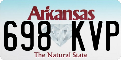 AR license plate 698KVP